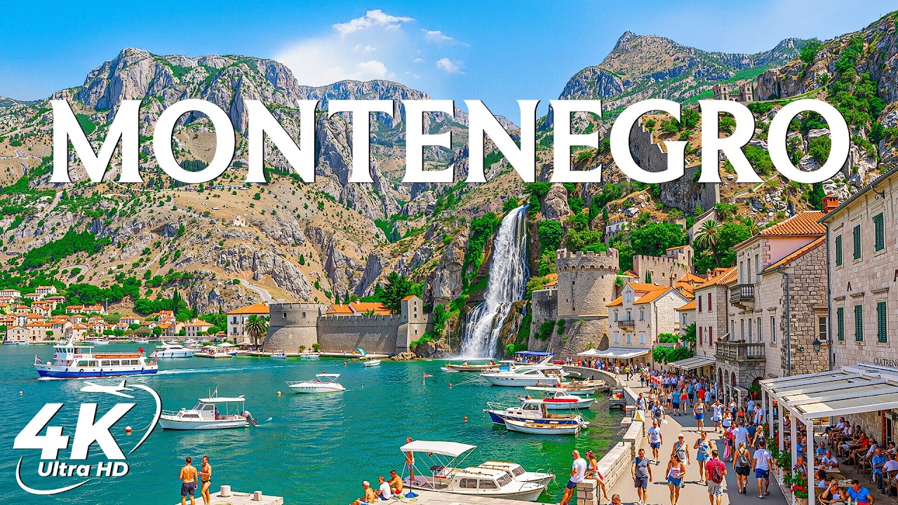 Montenegro Scenic Nature 4K 🇲🇪 | Adriatic Coast, Mountains & Bay Views