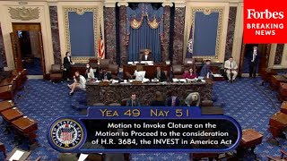 BREAKING: Democrats' Infrastructure Bill Fails To Proceed In Senate