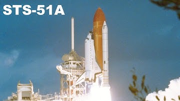 STS-51A | Space Shuttle Discovery Launches from Complex 39A