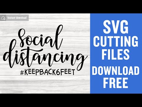 Social Distancing Stay Back 6 Feet Svg Free Cutting Files