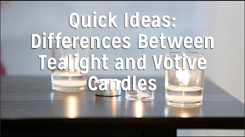 The Difference Between Tealight Candles and Votive Candles.