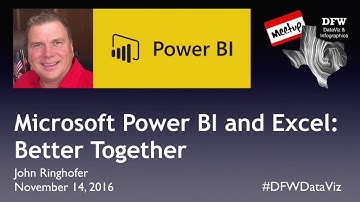 Microsoft Power BI and Excel: Better Together