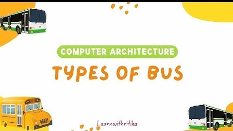 Types Of Bus In Computer Architecture | Buses In Computer Architecture | #computer #btech