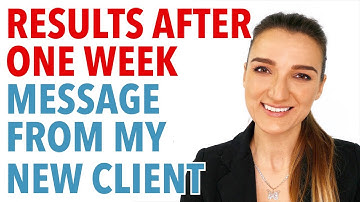 Results After One Week Message From New Client