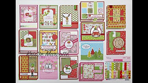 Bella Blvd's Santa Squad - 30 cards from one 6x6 p...