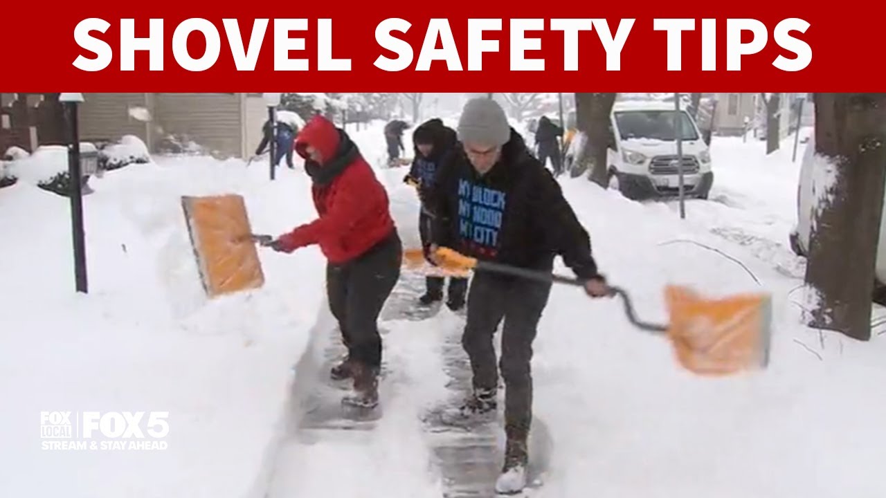 Snow shoveling safety tips
