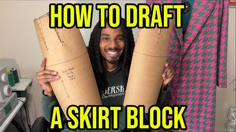 How to Draft a Basic Skirt Block 