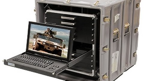 SlimLine 1U – Rugged Flip-up LCD Monitor/Keyboard