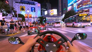 Go-Kart Tokyo Japan 2019 - 3 hour Tokyo Bay Route Night Run | Go Pro Hero 7 Black POV