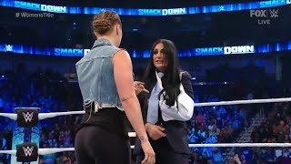Charlotte Flair vs Naomi, Ronda Rousey Saves Naomi - WWE Smackdown 2\/11\/22 (Full Match)