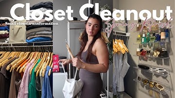 Spring Closet Refresh 🌸 | Aesthetic Declutter + Organize With Me