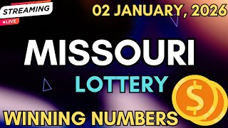 Missouri Midday Lottery Results For - 02 Jan, 2026 - Pick 3 - Pick 4 - Cash Pop - Lotto - Powerball