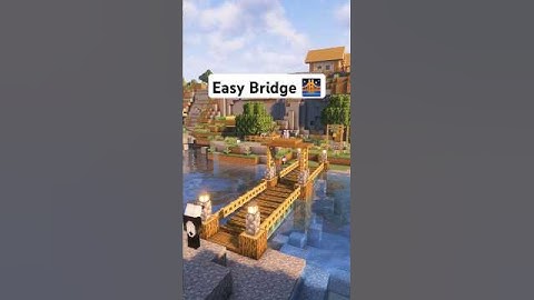 EASY Minecraft Bridge Building Hacks You Need to Know! #shorts #minecraft