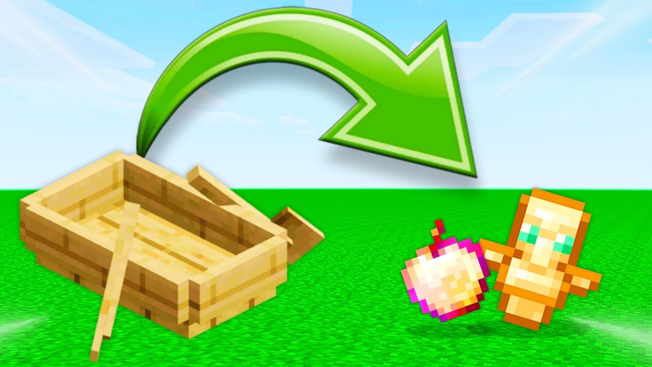 Minecraft BUT' Boating drops OP ITEMS!🔥😍