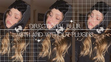 DIRECTIONAL BLUR ( with and without plugins ) tiktok edit transition on after effects