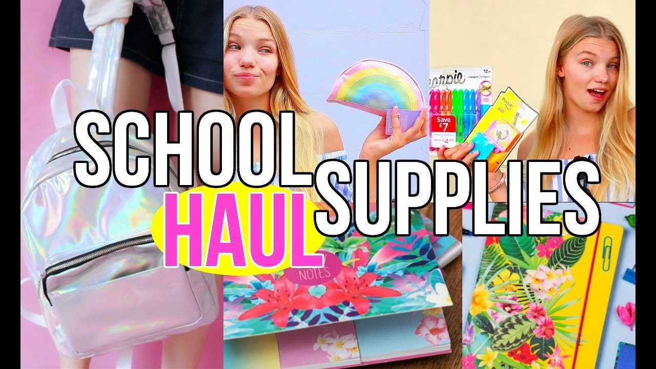 Back To School Supplies Haul 2017! Girly School stationary for teens!