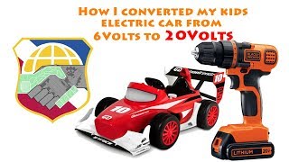 How I convert a 6V electric car into 20V -  Motion Trendz Fisher-Price Power Wheels by DIY Tinker 17,061 views 5 years ago 7 minutes, 41 seconds