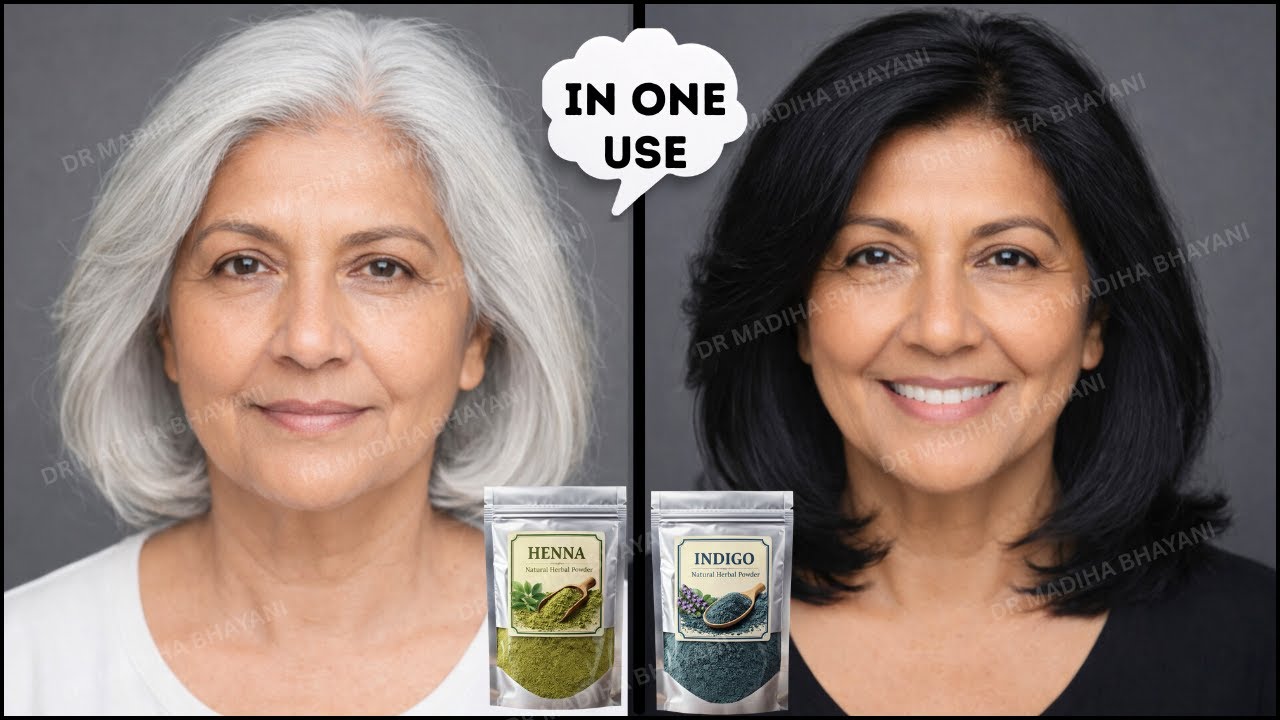Doctor's Henna + Indigo in ONE Step 😱 Dark Hair That Lasts 3× Longer | White Hair to Black Hair