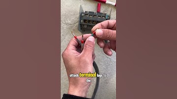 How to connect a wire to a terminal block in the most standard way.