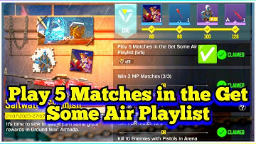 Call Of Duty Mobile Play 5 Matches in the Get Some Air Playlist Task Complete