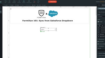 Sync from Salesforce using a dropdown element