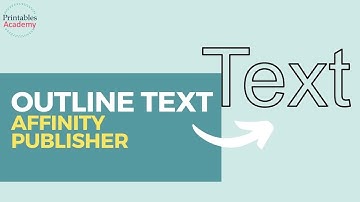 How to Create Outline Text in Affinity Publisher