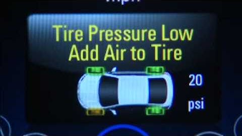 2015 Chevrolet Volt How To Use Tire Pressure Monitor System