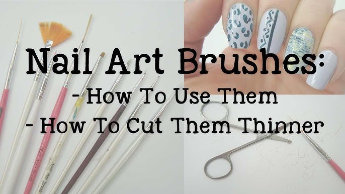 How to use nail art liner brushes, Line Practice