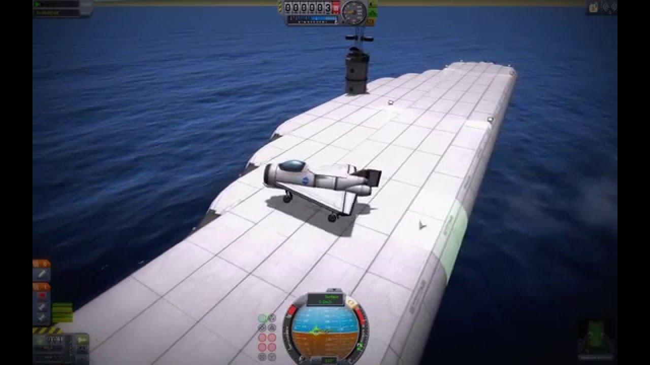 Kerbal space program Aircraft carrier landing YouTube