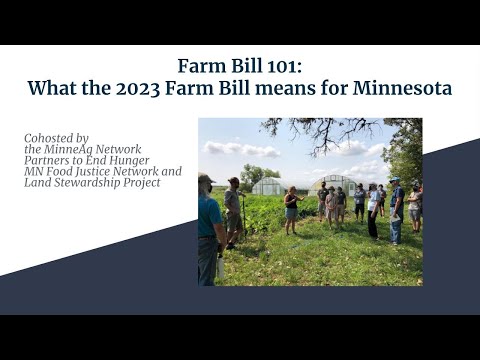 Farm Bill 101: What the 2023 Farm Bill means for Minnesota