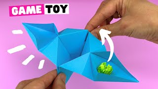 EASY origami basketball hoop paper toy DIY