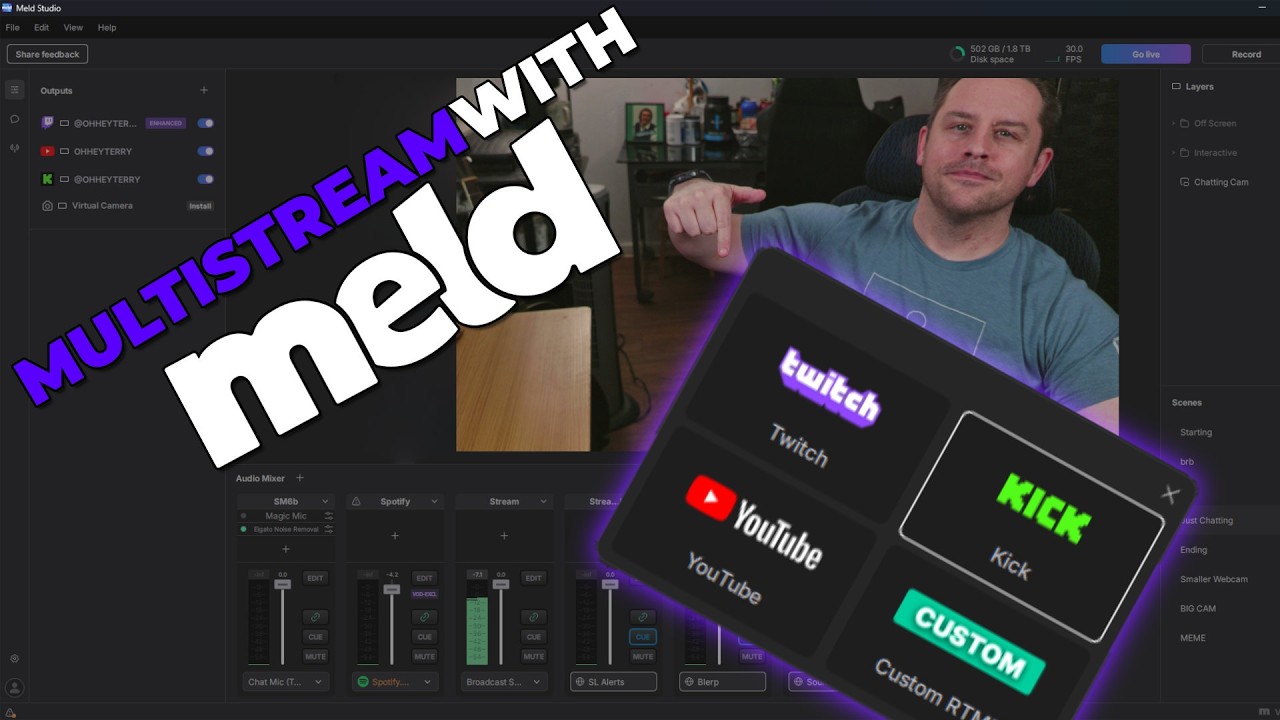Multi-Streaming the Easy Way | Meld Studio - YouTube