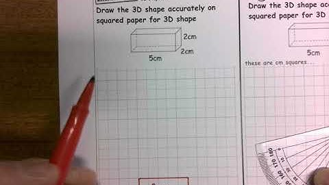 Draw accurate net, cuboid 1