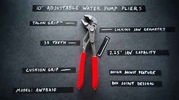 Snap-on AWPBX10 10" Adjustable Water Pump Pliers