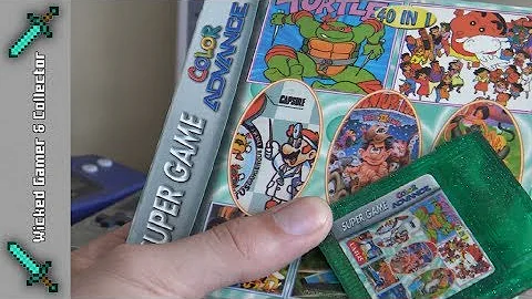Game Boy Classic - Turtle Edition / 40 in 1 \ Retro Multi Game Cart Collection