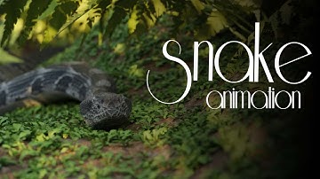 Snake animation  / 3d model / blender /animation / 4k / snake