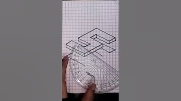 3D Letter S  for beginners #jkr360 #illustration #drawing #3d #stepbystep #art #shorts #3dart