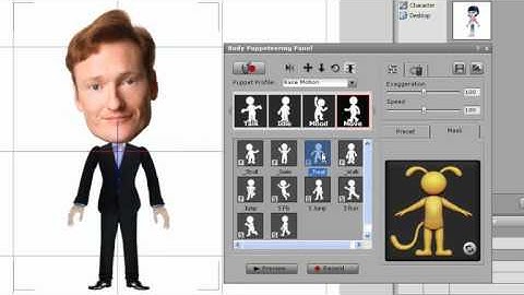 Crazy Talk Animator Tutorial - Real time Full Body Puppeteering