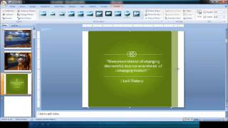 BA1002 Creating PechaKucha in PowerPoint 2007