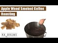 Torrfaction de caf fum au bois de pommier sur un tambour rk de 4 lb