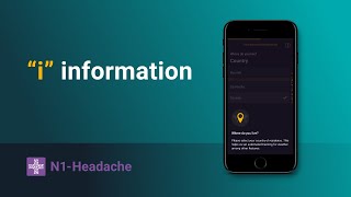 "i" information | N1-Headache App screenshot 1