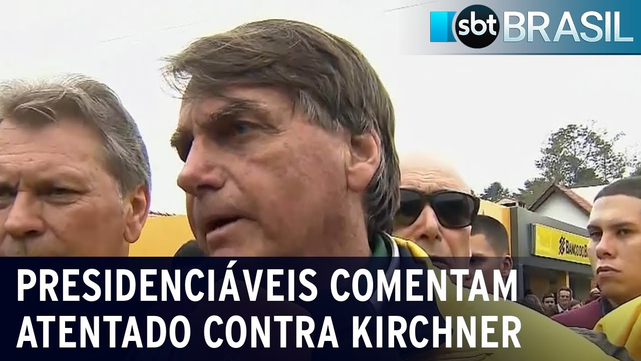 Presidenciáveis se manifestam sobre atentado contra Cristina Kirchner | SBT Brasil (02/09/22)