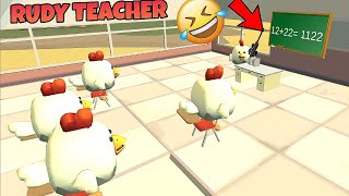 RUDY BECAME A TEACHER 😂 || CHICKEN GUN