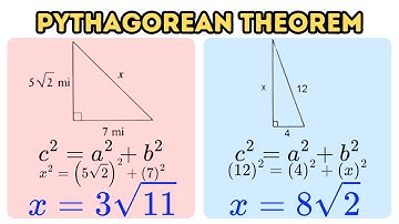Pythagorean Theorem - With Radicals (Part 2)