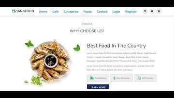 Food ordering website with PHP and MySQL