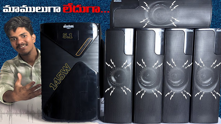 JOHNBARREL 145Watts 5.1 home theatre unboxing & testing review in Telugu || Turbo model review ||