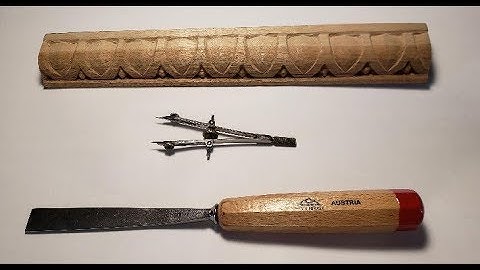 #3 Chisel/Gouge Exercise for carving an Egg & Dart Design.