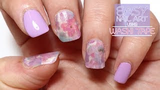 tape nail washi easy