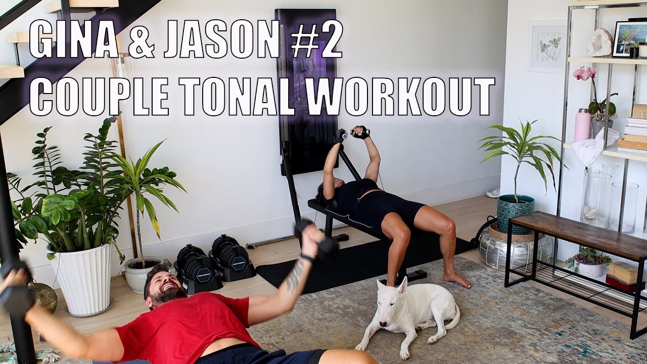 Jason George Workout Tonal Transformation w/ Gina & Jason #2 Couple Workout 7-1-24 - YouTube