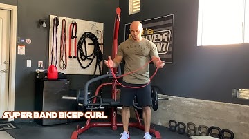 Super band bicep curl